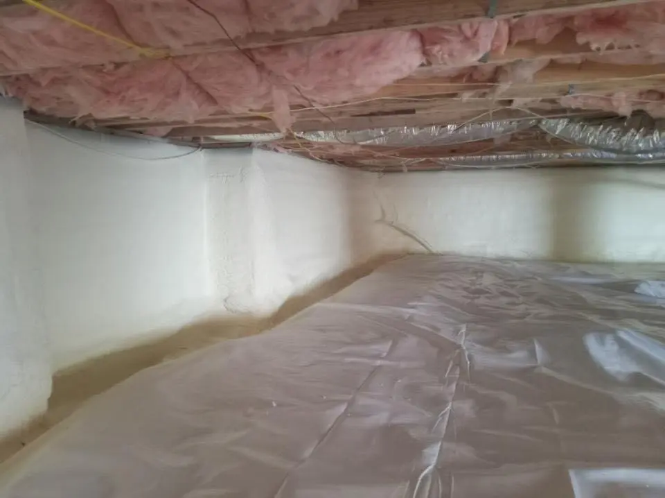 Crawl space encapsulation with closed-cell spray foam for Attic Insulation in Eastern Goleta Valley